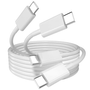 USB Type C �P�[�u�� iPhone 17 16 15 �P�[�u�� 100W/5A PD�Ή� �}���[�d USB C-C 2M 2�{�Z�b�g �����ϋv �f���h�~ �����f�[�^���� iPhone 17 / 16 / 15 / Xperia/Galaxy/LG/iPad Pro/MacBook ���̑� Android �� USB-C�@���