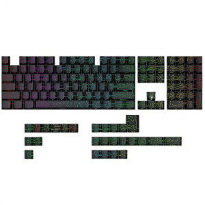 JYF.QUANYI �L�[�L���b�v 98�L�[ ������4.0 �_�u���V���b�g PBT ������ �L�[�L���b�v �T�C�h���� Cherry �v���t�@�C�� MX ���J�j�J���L�[�{�[�h�p�p�\�R���p�L�[�{�[�h (�u���b�N,130 �L�[)