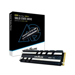 Addlink G55H 1TB PCIe 5.0 Gen5 NVMe M.2 SSD�q�[�g�V���N�t�� - �ō� 10,200 MB/s ? �Q�[���Ή� - ����SSD - PC�����PS5�ƌ݊������� (aJP1TBG55HM2P)