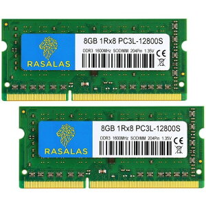 16GB�m�[�gPC�p ������PC3L-12800S 8GB×2 �� 1Rx8 DDR3L 1600MHz SODIMM CL11 204Pin Non-ECC �d��1.35V RAM