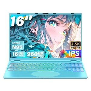 �m�[�g�p�\�R��16�C���`2.5K FHD(2560x1600) IPS �����É�CPU Celeron N95 1.7~3.4Ghz/������:DDR4 16GB USB 3.0*2/mini-HDMI/SSD�g�� Web�J�����t��/��F��/7�F�̃o�b�N���C�g�t���L�[�{�[�h �}�E�X�t�� (����SSD:1