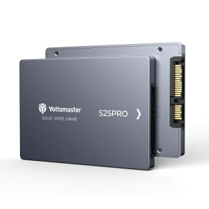 Yottamaster S25PRO 4TB SATA SSD 2.5C`AA~2.5C`SSD SATA III 6Gb/s\bhXe[ghCu ő500MB/sAITvAItBX[U[ANGC^[̃bvgbvPCfX
