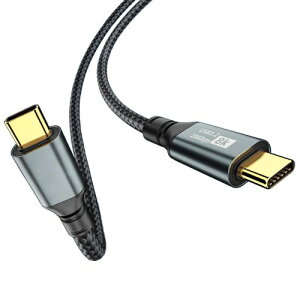 USB-C & USB-C �P�[�u�� Type-c �P�[�u�� PD�Ή� 100W/5A�}���[�d USB3.2 Gen2(20Gbps) 8K/60Hz�f���o�� �����ϋv�i�C���� iphone17/MacBook/iPad/Galaxy S24���^�C�vc�@��Ή� (1M)