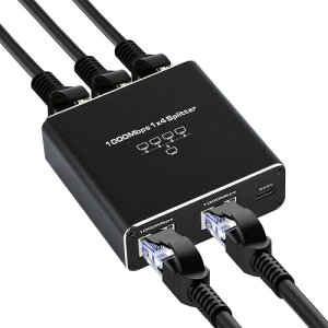 Anber-Tech lanP[u z 14o 1000Mbps lan z 1x4 C^[lbgP[u z RJ45 z MKrbg lbg[N 4foCX L C^[lbg PC [^[ Cat5 Cat5e Cat6