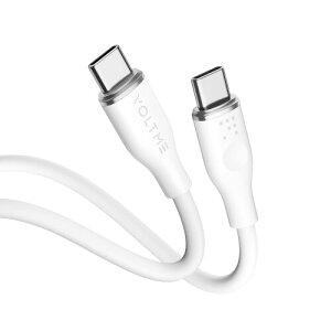 ^Cvc P[u VOLTME ϋv 60W }[d PD P[u VRfލ̗p ܂ȂP[u MacBookAiPad Pro/AirAGalaxyASonyAPixelType-c@Ή USB-C & USB-C P[ui1m zCgj