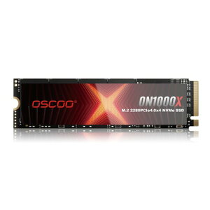 OSCOO 1TB NVMe PCIe 4.0 SSD�A�ő�Ǎ����x 7,400MB/s�A�ő发�����x 6,500MB/s�A3D NAND �̗p�A�O���t�F���q�[�g�V���N���ځAM.2 2280 Gen4×4 ���� SSD�APS5�A�Q�[�~���O�m�[�g PC�APC�A�f�X�N�g�b�v���[�N