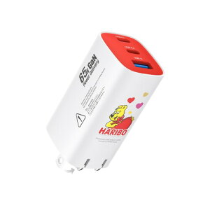 Haribo 65W �[�d�� type-c PD �[�d�� USB-C×2 & USB-A �g�у^�C�vc�[ �d�� �m�[�gPC�p AC�A�_�v�^�[ PD3.0/QC4.1/PPS �K�i�Ή� �R���p�N�g MacBook/Surface/iPad/iPhone/Samsung�Ȃ�/Android�@��Ή� �o��?���s ���b�h