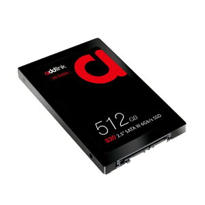 addlink S20 p 512GB SSD| ǎő 500MB/s ݍő 450MB/s | 3D NAND̗pSATA III 6Gb/s 2.5C` | [J[3Nۏ | m[gp\R/fXNgbvPCΉ