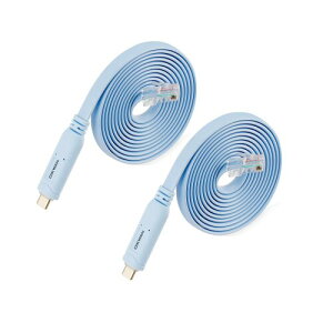 USB-C Console Cable 2pack, USB C to RJ45 Console Cable for Cisco Routers/AP Router/Switch/Windows Linux Mac OS