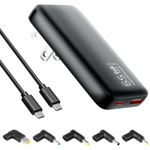 USB-C PD[d 65W/45W }[d ^ ܏ 6in1 ACA_v^[ GaN3 Type-CP[ut USB-C 1|[g USB-A 1|[g Dynabook, LifeBook, Chromebook, MacBook, DELL, HP, Lenovo, iPad, iPhone, Android Ή p\