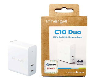 Innergie (CiW[) GaN }[d 100W ^CvC 2|[g 2̃m[gp\Rɓ[d\ ŐṼX}[gICZpłfoCX̑gݍ킹ɍœKȏ[d macbook pro 16 [d\