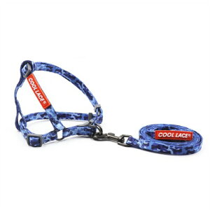 COOL LACE Dog Harness Leash n[lX̑ϋv̂錢ЂŒ߉\Ȍ̎֌E^pn[lX (XS, Blue Bone)