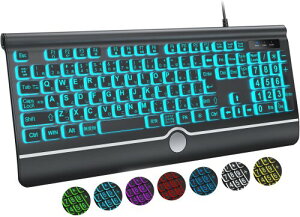 BERGUF 傫߂̃̕obNCgtL[{[hAÂUSBLRs[^[L[{[hAzCgLEDttTCYL[{[h WindowsfXNgbvAm[gp\RAPCAQ[