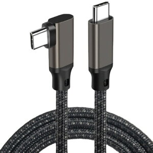 USB 3.2 Type C �P�[�u�� L�� (1.5m, �K���J���[) SLEIJAOOEUSB 3.2 Gen 2x2 �^�C�vc �P�[�u�� MacBook/MacBook Pro/iPad Pro/Nintendo Switch/Xperia/Galaxy/Google Pixel��Type-C�@��� �����ϋv