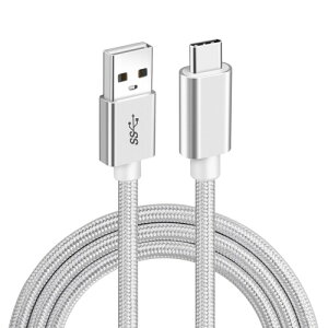 USB Type C P[u (2m, Vo[) USB-A to USB-C 10Gbpsf[^] USB3.1 Gen2 P[u 60W/3A}[d X}[gtHA^ubgAm[gp\R̃^Cvc@ɑΉ