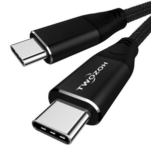 Twozoh 4K USB C�P�[�u�� 100W 4.5M (All-in-One) USB 3.2 Gen 2X2 20Gbps �f�[�^�]�� PD�����[�d USB C 3.1 Type C�P�[�u�� 4K@60Hz �r�f�I���j�^�[ �i�C�����ґg�R�[�h Thunderbolt3/4/MacBook/iPad �K�i���������s��