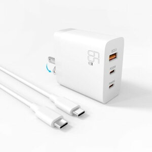 Acbands 65W GaN }[d 3|[g(USB-A+Type-C*2)[dt 2m 60W Type-CP[u ߕی@\ Galaxy iPhone15/14 MacBook Pro/Air AndroidΉ (zCg)