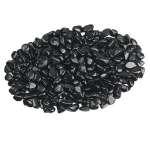 YUENTOEN アクアリウム 石 7-9mm 500g クリスタル製飾り石 金魚 砂利 庭・ガーデン飾り石 水槽 砂利 黒