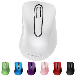 QAF 2.4GHz ���C�����X�}�E�X �l�ԍH�w�f�U�C�� �����Ԏg�p�Ŕ��ɂ��� 1400DPI �����x���w�g���b�L���O �������p USB ���V�[�o�[�t�� 5 �{�^�� PC/�m�[�g/MacBook/Chrome OS �Ή� ���b�h�A�s���A�z