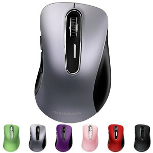 QAF 2.4GHz ���C�����X�}�E�X �l�ԍH�w�f�U�C�� �����Ԏg�p�Ŕ��ɂ��� 1400DPI �����x���w�g���b�L���O �������p USB ���V�[�o�[�t�� 5 �{�^�� PC/�m�[�g/MacBook/Chrome OS �Ή� ���b�h�A�K�����^