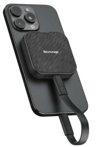 Nextorage {[J[ |[^uSSD MagSafe Ή 2TB 10Gbps USB3.2 Gen2 Type-C őǍx1050MB/sec iPhone15 Pro / Pro Max, iPhone 16 Pro / Pro Max Windows, MacOS mFς ProRes Blackmagic Otssd NX-P2MG2TB/ENEL