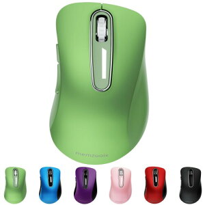 QAF 2.4GHz ���C�����X�}�E�X ���� �l�ԍH�w�f�U�C�� �����Ԏg�p�Ŕ��ɂ��� 1400DPI �����x���w�g���b�L���O �������p USB ���V�[�o�[�t�� 5 �{�^�� PC/�m�[�g/MacBook/Chrome OS �Ή� ���b�h�A�J