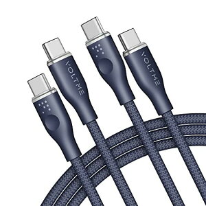 VOLTME usb c P[u ϋviC 100W/5A PD3.0Ή }[d PD P[u E-marker`bv f[^] MacBook ProAiPad Pro2021AGalaxy S22ASwitch^CvCfoCXΉ u[ 1.8m