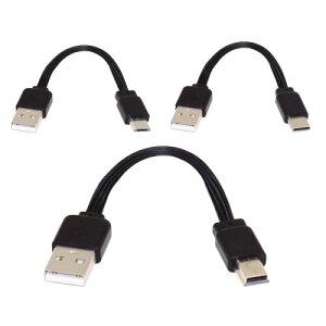 chenyang USBV[gtbgP[u 3{pbN USB 2.0 Type A to USB C/Micro/Mini USB 4C[ 5V 2A [df[^VRP[u 4 30AWG 13cm