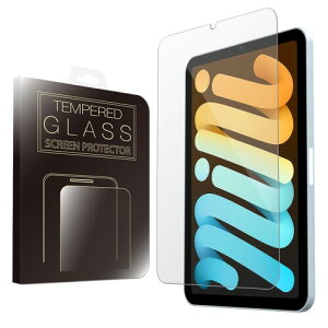 MS factory iPad mini 7/6 �p �K���X�t�B���� mini7 (A17 Pro 2024 ��7����) mini6 (2021 ��6����) �����ߗ� �����K���X �t�B���� �A�C�p�b�h�~�j �ی�t�B���� 90�� �ۏ� FD-IPDM6-GLASS-CL