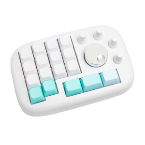 CreatorPad 左手デバイス 片手デバイス iPad対応 クリスタ イラスト 動画編集 画像編集 3D制作 音楽制作 Windows/Mac ショートカットキー Type-C 有線接続 カスタマイズ可能 (スノウホワイト - 無刻