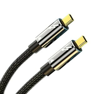 fine-R Thunderbolt4 T_[{g4 P[u 0.5M 100W o 8K Ή 40Gbps f[^] USB4 TYPE-C Thunderbolt3 ʌ݊ (PLیi) (Thunder 0.5m)