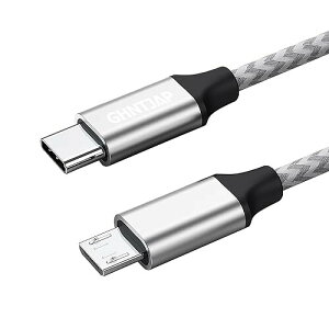 GHNTJAP Type C Micro USB P[u 1.5M USB C to Micro USB OTGP[u }CNusb ^Cvc USB2.0 f[^] [d\ AndroidX}zȂǑΉ