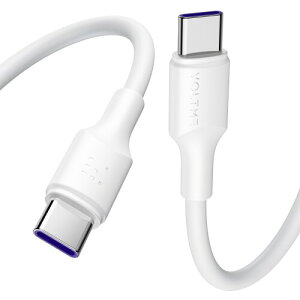 VOLTME USB Type C P[u 100W PDΉ }[d USB C to USB C fh~ f[^] ^Cvc P[u PD3.0 PPS QC3.0Ή e-marker  iPhone 15AMacBook ProAMatebookAiPadAXperiaAGalaxyType-c@Ή i1.