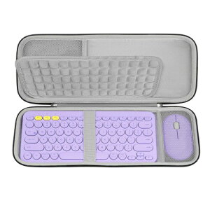 Geekria K380 �L�[�{�[�h + M350 �}�E�X �R���{ �L�������O�P�[�X EVA �n�[�h�V�F�� �ی�o�b�O ���W�N�[�� Logitech Pebble 2 Combo, ���W�N�[�� Logitech K380s + M350s �ƌ݊������� (���x���_�[�F)