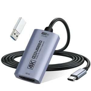 Moodyin HD�L���v�`���J�[�h 4K@60FPS / 1080P@240FPS USB 3.0 �r�f�I�L���v�`���f�o�C�X�AUSB A/C�ڑ��Ή��APad�ESwitch 2/1�EPS5/4�EXbox�EQuest 3�EMac OS�EWindows�EZoom�EOBS�E�J�����ȂǑ��p�r���C�u�z�M�E�^