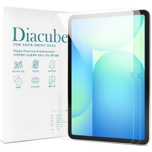 DIACUBE Samsung Galaxy Tab S10 FE Plus 13.1�C���` �Ή� 8H�d�x �K���X�R�[�e�B���O���ꂽPET�f�ރt�B����93%���ߗ� HD�N���A ���^�b�`���x �w��h�~ �C�A�h�~ ����Ȃ� ���t���ȒP
