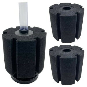 RedBeryl スポンジフィルター 高密度 フィルター 水槽 投げ込み式 ろ過装置 XY-2810 XY-2811 XY-2813 (XY2813, 本体1個 スポンジ2個)