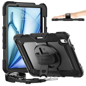 Timecity iPad Air 11C` P[X (2025Vf) ϏՌ Owی 360]X^h یtB nh&V_[Xgbv y[t d  h~  2025/2024 iPad Air11C` P[
