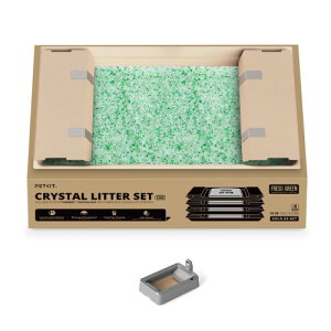 PETKIT�����g�C�� �N���X�^����L���Z�b�g PUROBOT CRYSTAL DUO (�O���[��)