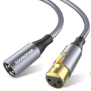 �}�C�N�P�[�u�� SOUNDFAM xlr �P�[�u�� �I�X-���X �L���m���P�[�u�� ���� �I�X-���X XLR�o�����X�ڑ� �^���p �R���f���T�}�C�N�AAV�A���v�A�X�s�[�J�[���̘^���f�o�C�X�ɑΉ�-�O���[�i3M�j