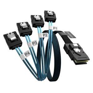 OIKWAN Mini SAS - 4 SATA�P�[�u���A36�s��SFF 8087�z�X�g/�R���g���[���[����7�s��SATA�^�[�Q�b�g/�o�b�N�v���[���ցBPERC H310�ARAID�R���g���[���[(1M / 3.3�t�B�[�g)�ɑΉ��B