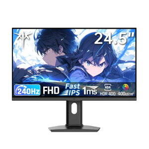KTC 24.5�C���` �Q�[�~���O���j�^�[ FHD 240Hz Fast IPS 1ms HDR400 H25T7-3