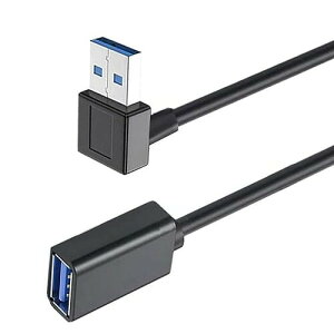 Aarmy USB 3.0L^Cv ϊP-v㉺90°AIX ^Cv AX5Gbpsf-^`P-v (0.15m)