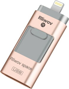 usb iPhone USBtbVhCu 64GB e 2in1 USB 3.0 XeBbN iPhone/iPad Ή lightningRlN^ Ot eʕs f[^ ]ۑ ʐ^ obNAbv y ^