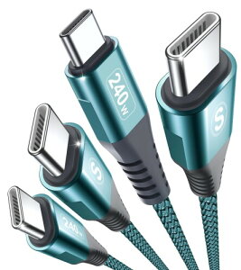 PD3.1 240W USB CP[u }[d USB Type C P[u ϋviC iPhone 15 Plus Pro MAX, MacBook ProAiPad miniAMatebookAiPad ProAXperiaASamsung Galaxy S25 S24 S23 S22 S21 S20,Google PixelType C@Ή(O