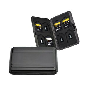 �}�C�N�� SD�J�[�h�P�[�X ���[ 16�� �A���~ �������[ �J�[�h�P�[�X(SD*8���{microSD*8��)���� ���[ �^�C�v SD�J�[�h���[�P�[�X �h�o �h�� �h�k (�u���b�N)