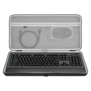 Geekria �L�[�{�[�h�ƃ}�E�X �R���{ �n�[�h�V�F���P�[�X ���W�N�[�� Logicool G613 / MK540 / MK850 / MK335 / Signature MK650 / Signature MK880 EVA �g���x�� �L�������O�o�b�O (�_�[�N�O���[)