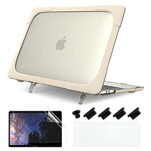 Batianda MacBook Air 13 C` P[X 2020 2019 2018 Touch ID (A2337 M1/A2179/A1932)AϏՌ ܂肽݃X^h n[hVF یJo[ + {L[{[hJo[ + tیtB, J[L