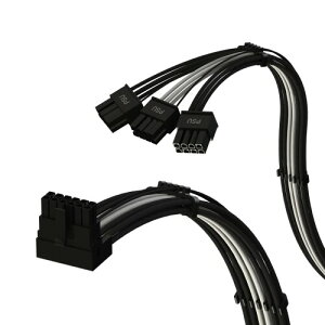 LINKUP - AVA ���t�g�A���O�� PCIE 5.0 16�s���i12+4�s���jto 3x8�s�� | 16AWG �X���[�u�t�� | RTX50�ERTX40�ERTX30 FE �ƌ݊������� | Corsair/ThermalTake PSU ��p�݌v | 70cm