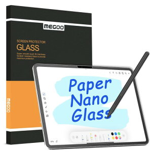 Surface Pro 12�C���`�i2025�j�pMegoo Paper Feel�����K���X�X�N���[���v���e�N�^�[ - ���̂悤�ȏ����S�n�A9H���͕ی�A���˖h�~�A�����x�y���R���g���[���A2����